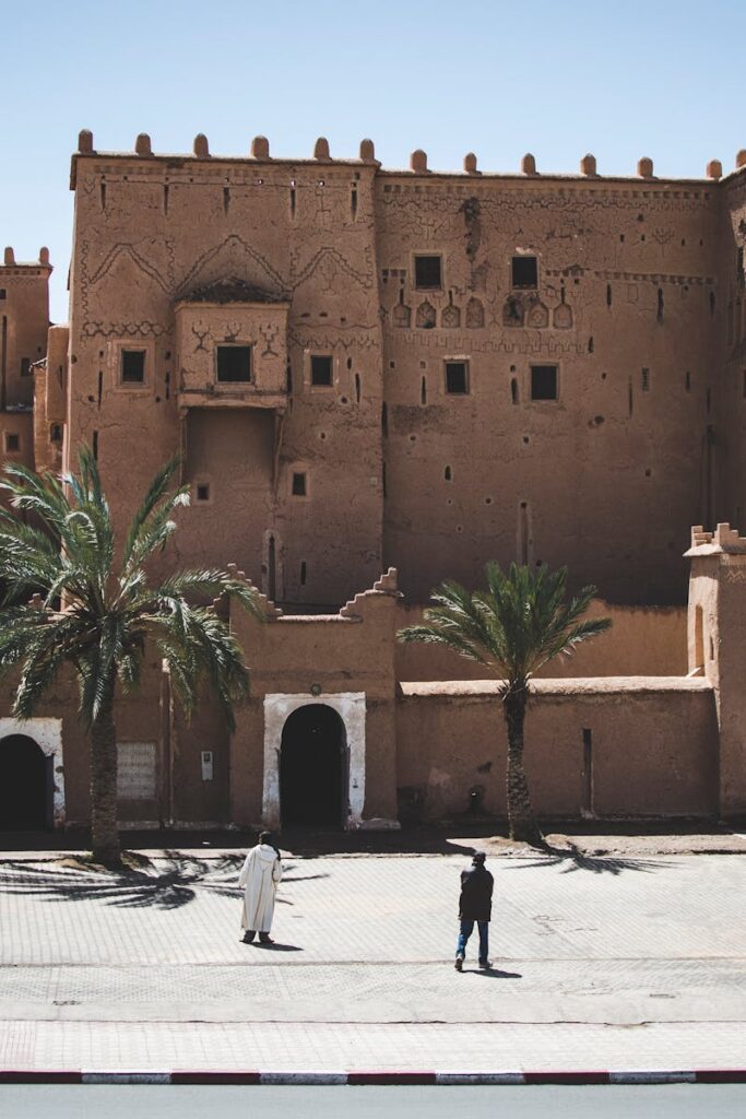 Explore the ancient Kasbah Taourirt, a UNESCO World Heritage site in Ouarzazate, Morocco.